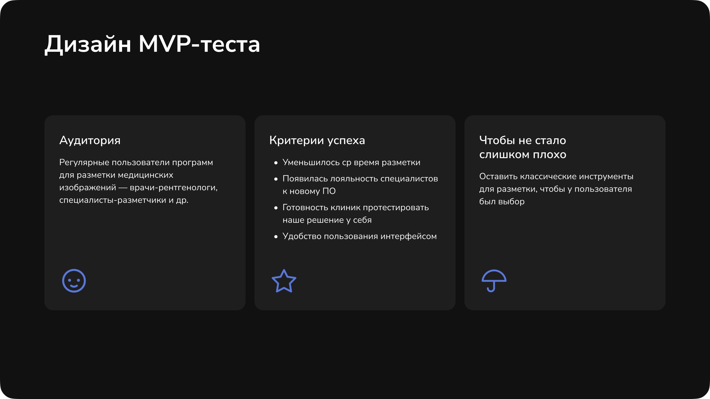 Дизайн MVP-теста